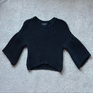 Intermix bell sleeve flair sleeve sweater